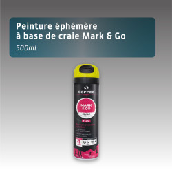 Marquage au sol éphémère à la craie fluorescente 500 ml - 7 couleurs | MARK & GO